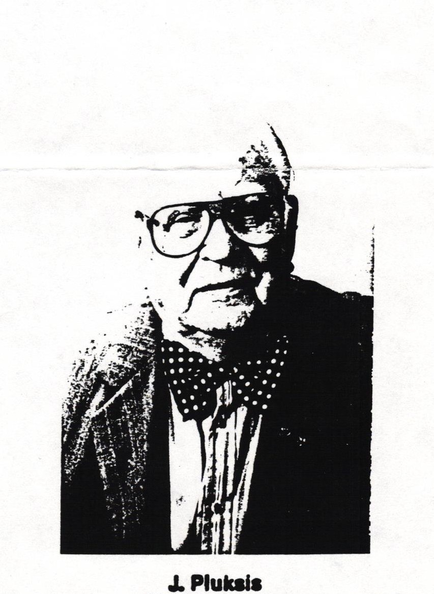 Jāņa Plukša fotogrāfijas reprodukcija izdevumā "Daugavas Vanagu Mēnešraksts", Nr. 3, 1993. gads. Izdevuma fragmenta kopija.