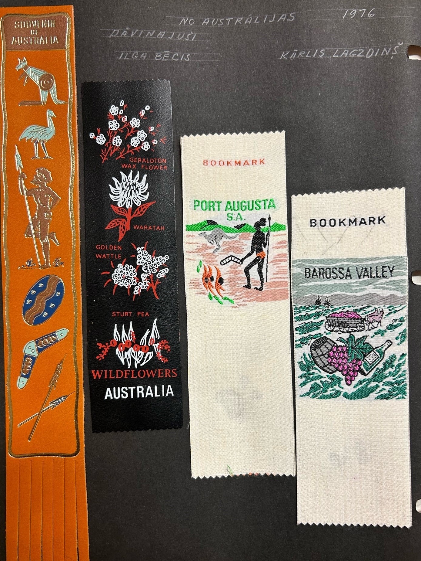 H. Liepiņa grāmatzīmju kolekcija. Austrālija, 1976. gads.