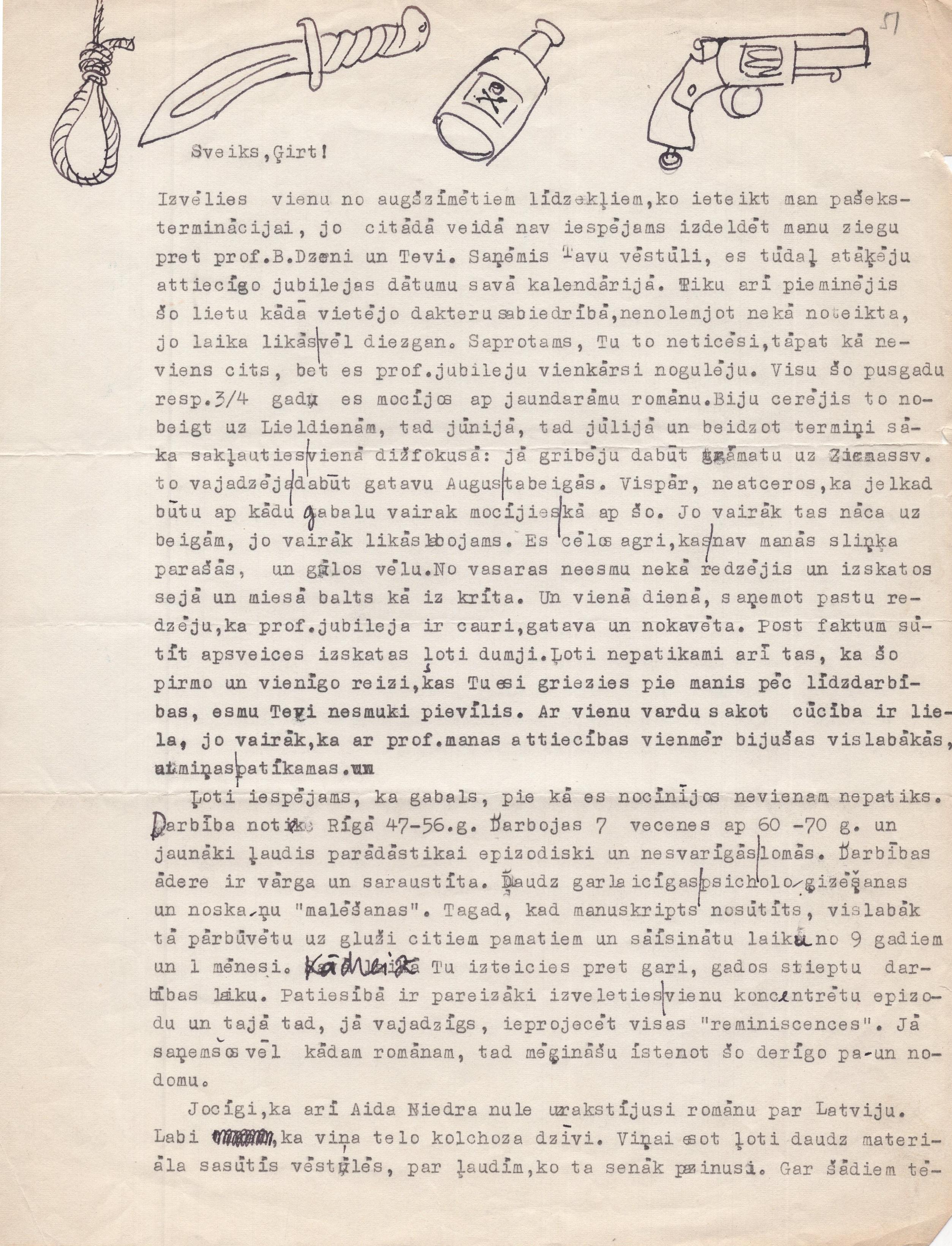 Anšlava Eglīša vēstule Ģirtam Salnajam, fragments.