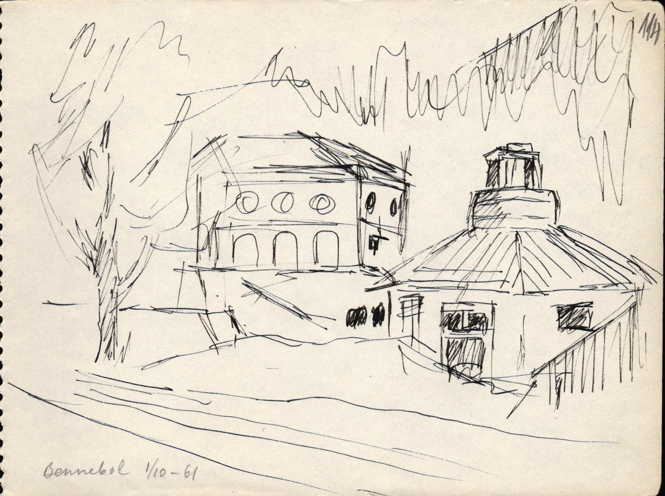 S. Samsones skice "Bennebol", Zviedrija. 1961. gada 1. oktobris.