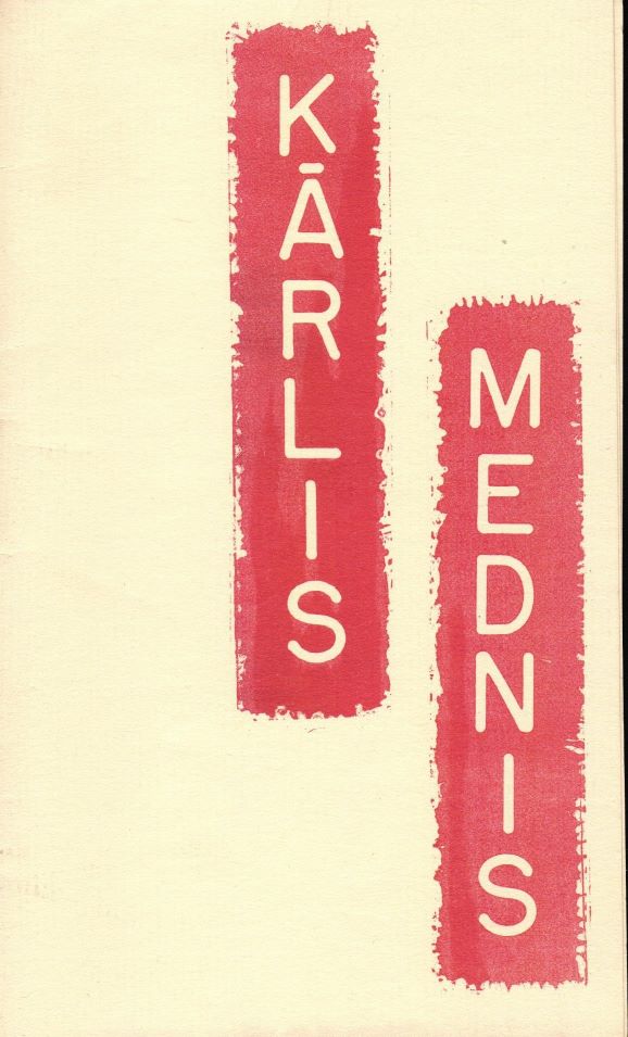 Kārļa Medņa gleznu izstādes D. L. Stauvera mākslas salonā Klīvlendā (ASV) katalogs. 1963. gads.