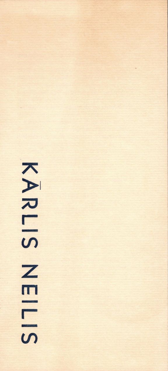 Kārļa Neiļa gleznu izstādes D. L. Stauvera mākslas salonā Klīvlendā (ASV) katalogs. 1967. gads.
