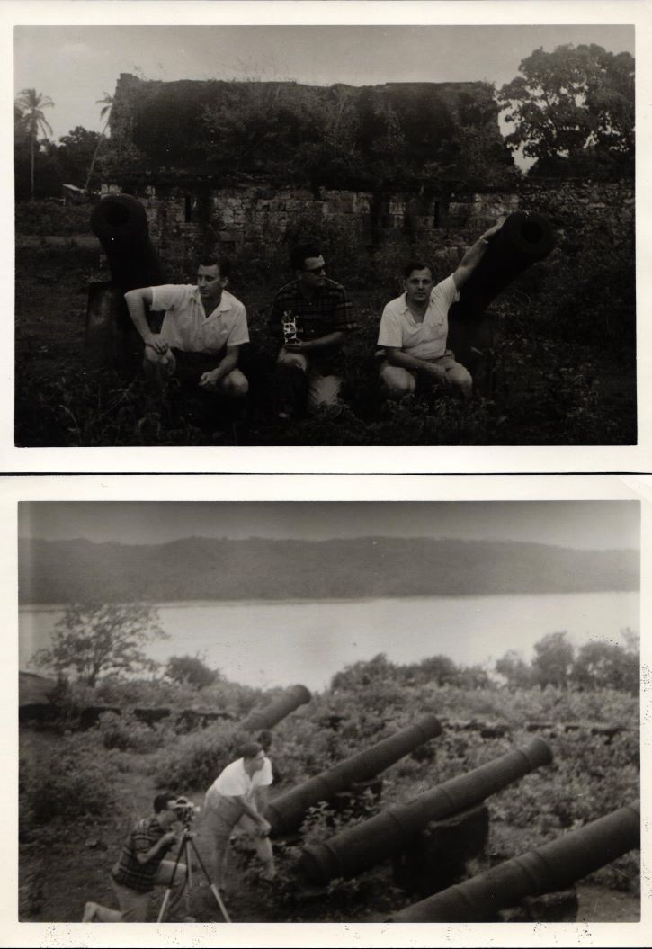 Fotogrāfijas no D. L. Stauvera un E. Andersona brauciena uz Tobāgo salu dokumentālās filmas par Kurzemes un Zemgales hercoga Jēkaba Ketlera valdīšanas laiku un hercogistes tā laika koloniju Tobāgo veidošanai. 1950. gadu 2. puse.