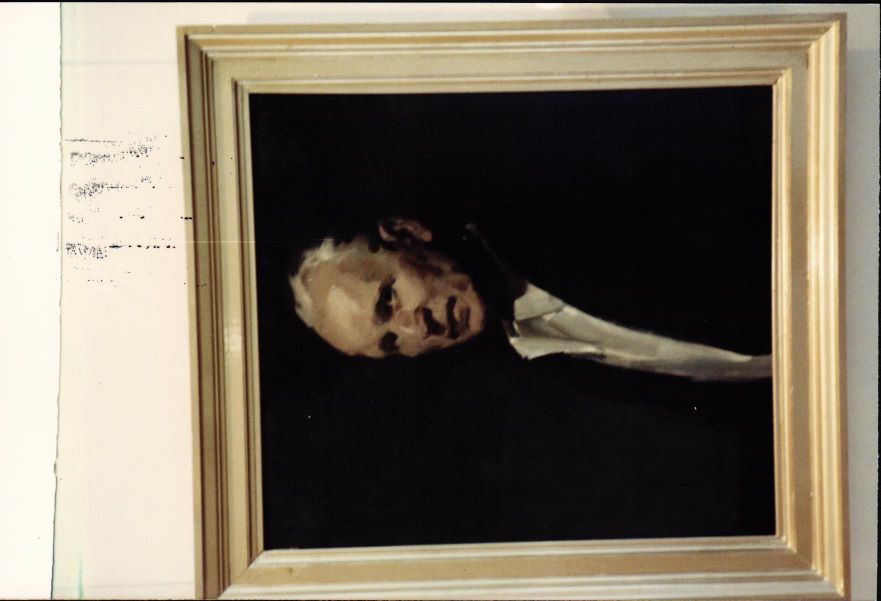 N. Riškes 1965. gadā gleznotā pašportreta fotogrāfija. Kalamazū (ASV) Mākslas institūta Mākslas centra īpašums.