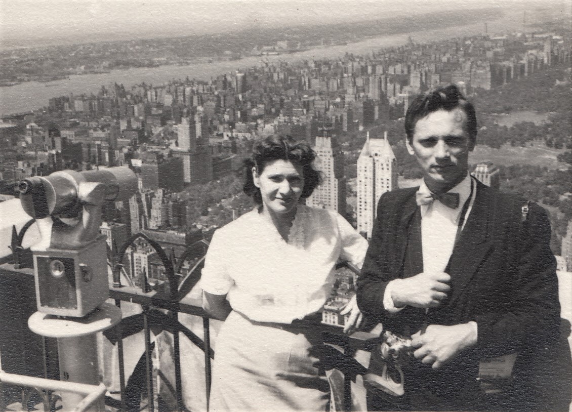 Alise un Manfrēds Zīverti ASV. 1950. gadi.